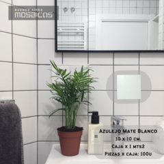 Azulejo Blanco Mate 10 X 10 x mts2 -