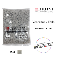 Venecitas x Kilo Gris Medio M.3 1 x 1 cm. Murvi - A Granel -
