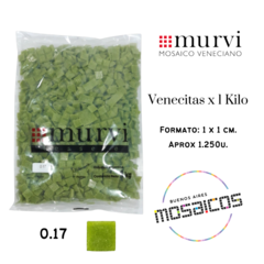 Venecitas x Kilo Verde Limon O.17 1 x 1 cm. Murvi - A Granel -