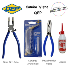 Combo Vitro QEP: Pico Pato + Cortante Anatomico + Morder + aceite