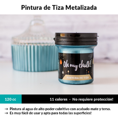 Pintura Metalizada Oh My Chalk! X 110 Cc. GOLD GREEN - tienda online