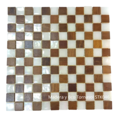 Venecitas Edic. Limitada Madera y Blanco Tornasol STK046