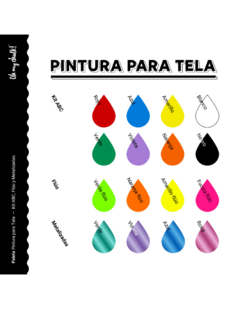 Pintura Tela Oh My Chalk! Fluo o Metalizada POTE x 40 cc. - comprar online