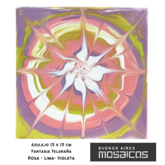 Azulejos 15 X 15 Fantasía: TELARAÑA