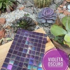 Venecitas Especiales: Violeta c/ burbuja tornasol