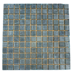Venecita Clasica Gris Oscuro 2,5x2,5 cm. Plancha x 144u -