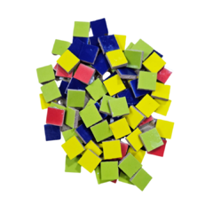 Azulejos cortados 1,6 x 1,6 cm x 250 gs. - comprar online