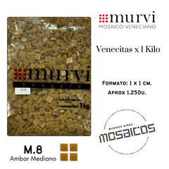 Venecitas x Kilo Ambar Mediano M.8 1 x 1 cm. Murvi - A Granel -