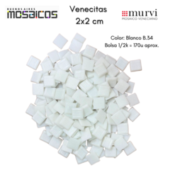 Venecitas Sueltas Blanco B34 2 x 2 cm. Murvi - A Granel - - Buenos Aires Mosaicos