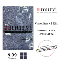 Venecitas x Kilo Violeta N.09 1 x 1 cm. Murvi - A Granel -