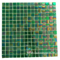 Venecitas Edic. Limitada Verde Opal Tornasol 2 x 2 cm - EC78 en internet