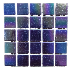 Venecitas Especiales: Violeta c/ burbuja tornasol - Buenos Aires Mosaicos