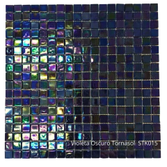 Venecitas Especiales 1,5 x 1,5 cm. Violeta Oscuro Tornasol STK015 en internet