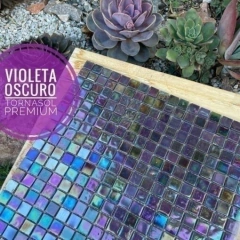 Venecitas Especiales 1,5 x 1,5 cm. Violeta Oscuro Tornasol STK015
