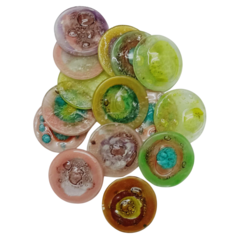 Vitro Fusion C/ Burbuja: Circulo x 5 cm. Pack x 3 unidades. - Vidrio en internet