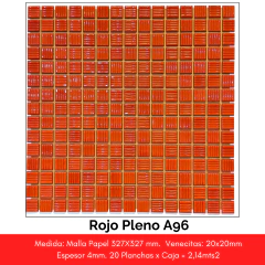 Venecitas Importadas: Rojo Pleno A96 - comprar online