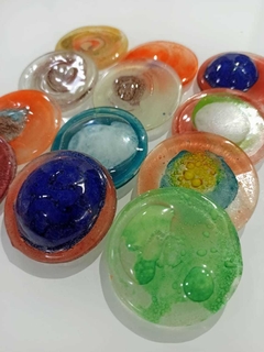 Imagen de Vitro Fusion C/ Burbuja: Circulo x 5 cm. Pack x 3 unidades. - Vidrio