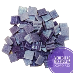 Venecitas Clasicas Mix Violetas sueltas 250gs. Listas para usar.