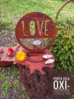 Porta Velas Oxidados - Laqueados 15 cm. - tienda online