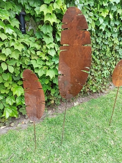 Tutor Oxidado - Laqueado: Set x 2 Hojas Banano. - Buenos Aires Mosaicos