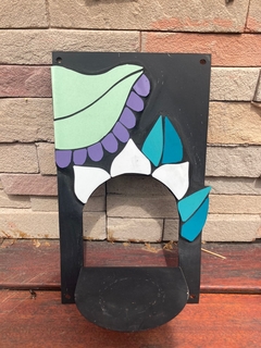 Porta Vela 20 x 30 cm: Para Mosaiquear Negro. - comprar online