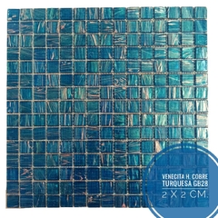Venecitas Edic. Limitada Turquesa H. de Cobre 2 x 2 cm - GB28