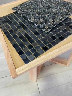 Mesa Ratona Madera 50 x 50. Altura 47 cm. - Buenos Aires Mosaicos