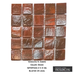 Venecitas Especiales: Oxido H. cobre 2 x 2 cm. - comprar online