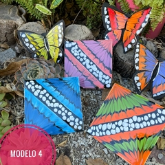 Kit Mariposas x 3u. Incluye Patrón + Azulejos + Chapa + Silicona