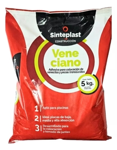 Adhesivo Blanco para Venecitas x 5Kilos Sinteplast - comprar online