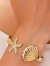 Bracelete Concha e Estrela GOLD