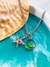 COLAR ESCAMA DE SEREIA VERDE COM ESTRELA DO MAR - Concha do Mar Store