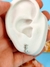 Brinco mini Cavalo marinho folheado a Prata - comprar online