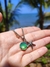 COLAR ESCAMA DE SEREIA VERDE COM ESTRELA DO MAR