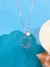 Colar Sol com ponto de Luz Banhado a Prata - Concha do Mar Store