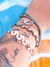 Bracelete Ondas do Mar Banhado a Prata na internet