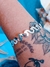 Bracelete Ondas do Mar Banhado a Prata - loja online