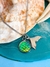 Colar escama de sereia verde + cauda - Concha do Mar Store