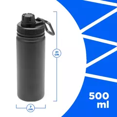 BOTELLA TÉRMICA ACERO 500ml CON DOBLE PICO - comprar online