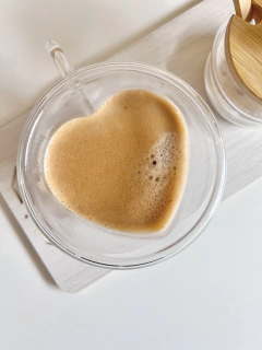 TAZA DOBLE VIDRIO CORAZON - Ayquelindo