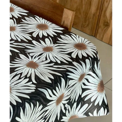 MANTEL ECOCUERO MARGARITAS - comprar online