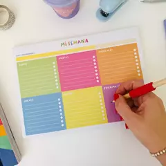 PLANNER SEMANAL COLOREADO