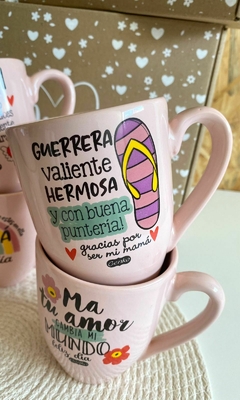 TAZA BAJA ROSA MAMÁ - tienda online