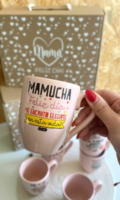 TAZA BAJA ROSA MAMÁ - comprar online
