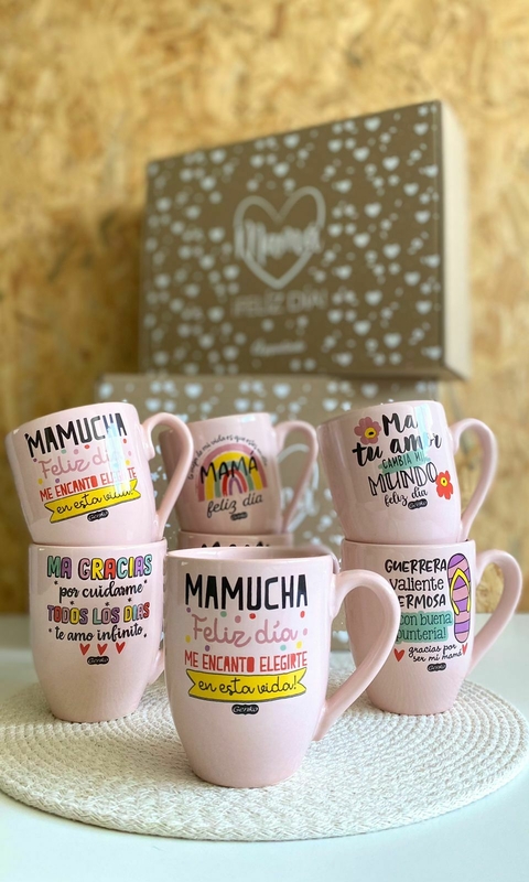 TAZA BAJA ROSA MAMÁ