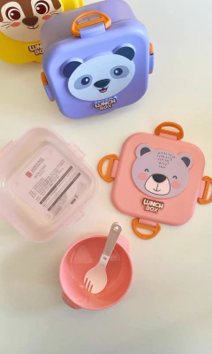LUNCH BOX CON CUBIERTO Y BOWL ANIMALITOS - tienda online