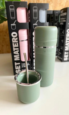 SET MATERO YERBERA/AZUCARERA Y MATE SILVER - comprar online