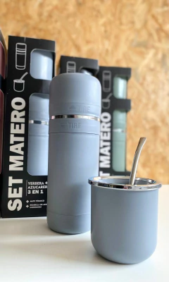 SET MATERO YERBERA/AZUCARERA Y MATE SILVER en internet