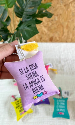 LLAVERO ALMOHADITA AMISTAD - Ayquelindo