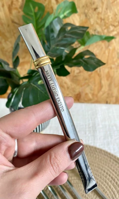 BOMBILLA ACERO CON FRASES - tienda online